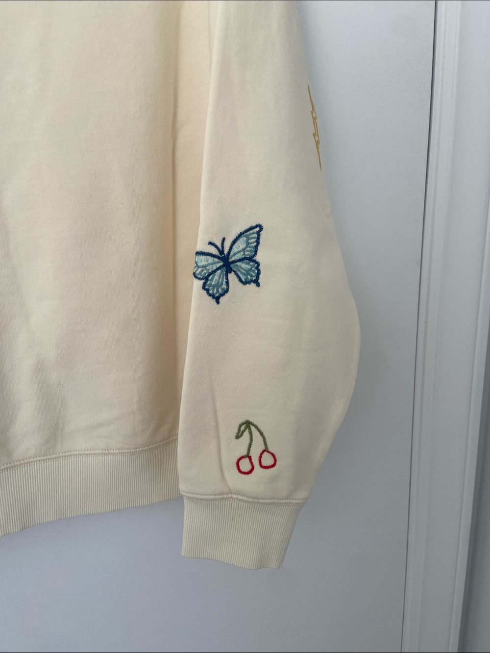 Driftwood Butter Yellow Embroidered Sweatshirt - Picture 9 of 9